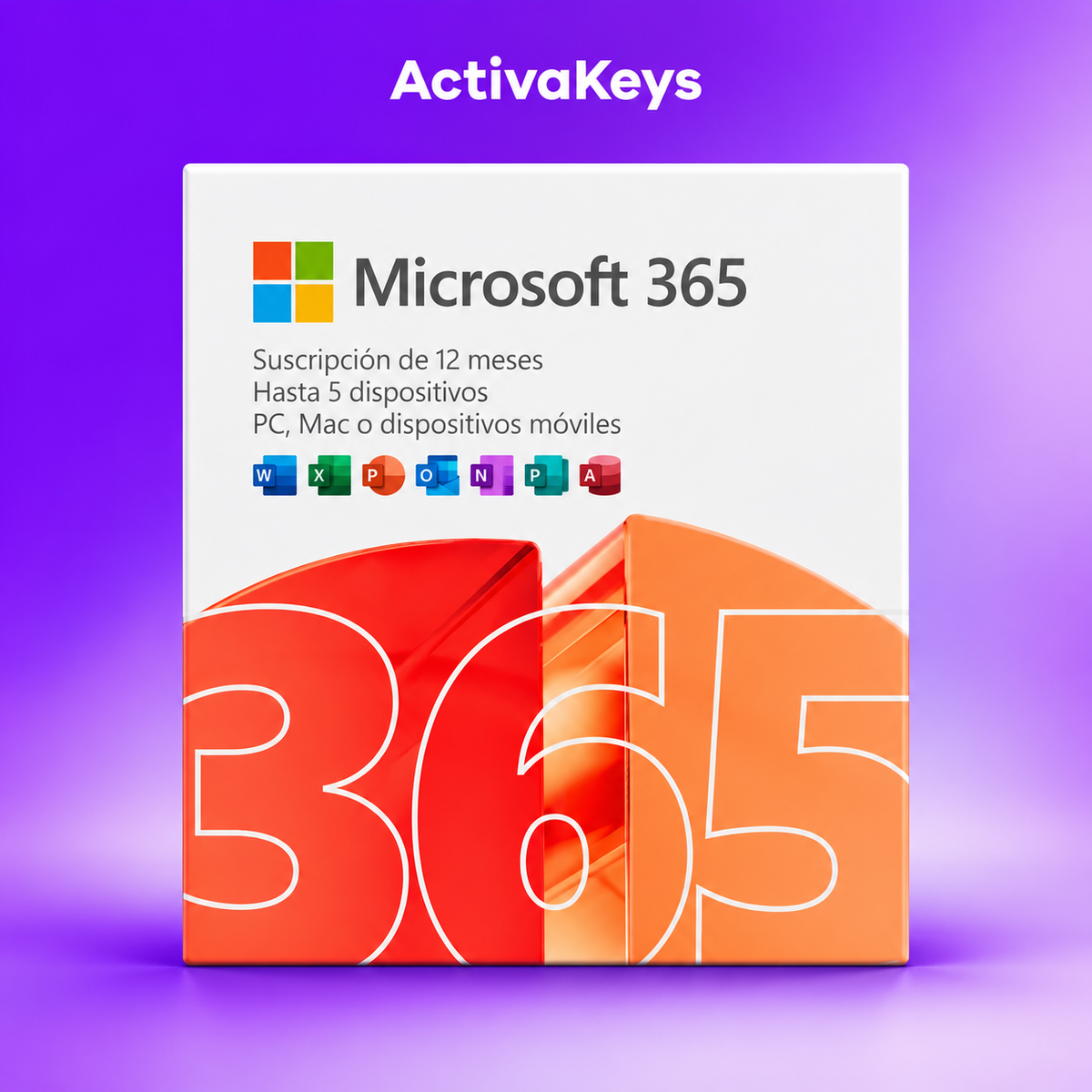 Microsoft 365 | Hasta 5 dispositivos · 12 meses