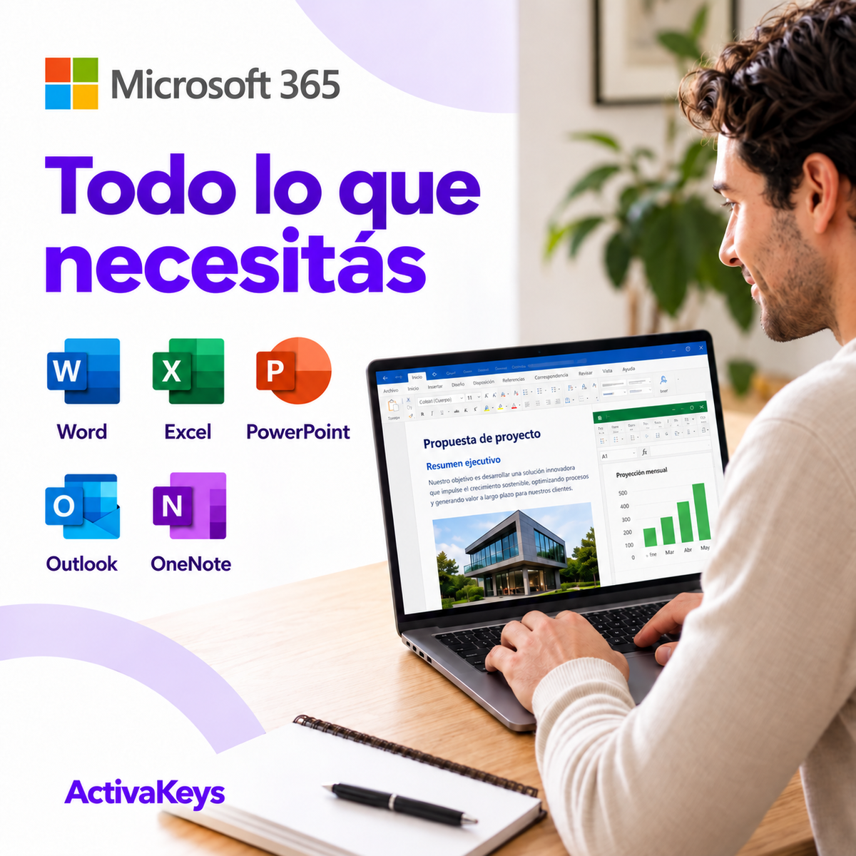 Microsoft 365 | Hasta 5 dispositivos · 12 meses